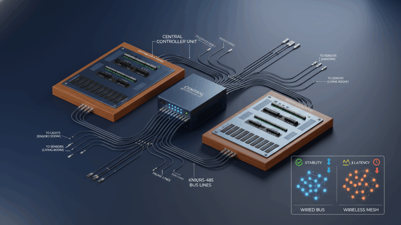 Схема проводной умный дом